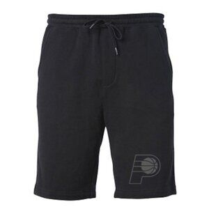 NEW Indiana Pacers Tonal Fleece Sweat Shorts Pants BLACK